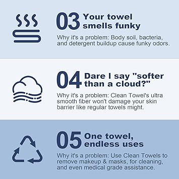Madam Wellness EcoSoft Clean Towels XL – 50 Ct Disposable Face Cloths | 100% USDA Biobased Makeup Remover Wipes for Sensitive Skin | 10in x 12in Large, Thick & Ultra - Soft Towels | Gentle, Biodegradable Dry Wipes for Daily Use - Face Towels - British D'sire