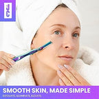 Madam Wellness Jungle Culture Dermaplane Razor – Zero - Waste Facial Razor for Eyebrow Shaping, Precision Exfoliation & Hair Removal | Rainbow Design for Radiant, Smooth Skin | Eco - Friendly Beauty Tool for Women & Men - Facial Razor - British D'sire