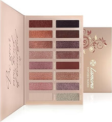 Madam Wellness Lamora Exposed 16 - Color Eyeshadow Palette - Matte + Shimmer, Highly Pigmented, Professional Nudes, Warm Natural Bronze Neutral Smoky Cosmetic Eye Shadows - Eyeshadow Palette - British D'sire