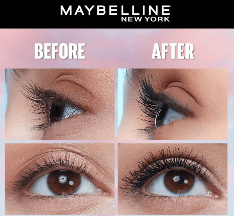 Madam Wellness Maybelline Lash Sensational Sky High Mascara 01 Black | Volumizing & Lengthening | Flake - Free Formula | Enriched with Bamboo Extract | Smudge - Proof | For All - Day Wear | Ideal for All Lash Types - Mascara - British D'sire