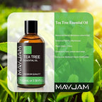 Madam Wellness MAYJAM Tea Tree Essential Oils, 100ml | Pure Tea Tree Oil for Diffuser, Humidifier, DIY Projects, Home & Office Use | Promotes Freshness, Relaxation & Skin Care Benefits - essential oils - British D'sire