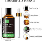 Madam Wellness MAYJAM Tea Tree Essential Oils, 100ml | Pure Tea Tree Oil for Diffuser, Humidifier, DIY Projects, Home & Office Use | Promotes Freshness, Relaxation & Skin Care Benefits - essential oils - British D'sire