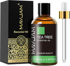 Madam Wellness MAYJAM Tea Tree Essential Oils, 100ml | Pure Tea Tree Oil for Diffuser, Humidifier, DIY Projects, Home & Office Use | Promotes Freshness, Relaxation & Skin Care Benefits - essential oils - British D'sire