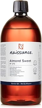 Madam Wellness Naissance Sweet Almond Oil (No. 215) – 1 Litre Natural Oil for Skin, Hair, Massage, Nails & Aromatherapy | Gentle, Nutrient - Rich Carrier Oil for Moisturizing & Stretch Marks | Ideal for All Skin Types - Almond Oil - British D'sire Main image