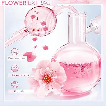 Madam Wellness Natural Sakura Korean Skincare Set Products (SetC) – Cherry Blossom Skin Care Set for Teenage Girls | Complete Glowing Beauty Kit with Hydrating and Nourishing Products | Enriched with Natural Ingredients for Radiant and Healthy Skin - Skincare Gift - British D'sire