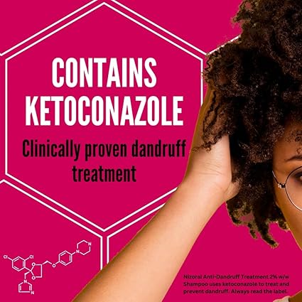 Madam Wellness Nizoral Anti - Dandruff Treatment Shampoo, Treats and Prevents Dandruff, Clinically Proven to Control Itchy & Flaky Scalps, Contains Ketoconazole, 1 x 60ml - Shampoo - British D'sire