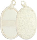 Madam Wellness PureBath Natural Loofah Sponge Set – 2 Pcs Exfoliating Body Scrubber with Back Brush | Gentle & Effective Bath Sponges for Women & Men | Promotes Smooth Skin, Natural Fibers for Deep Cleanse & Refreshing Bath Routine - Loofah - British D'sire