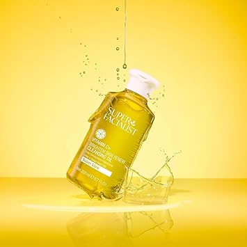 Madam Wellness Super Facialist Vitamin C + Brighten Skin Renew Cleansing Oil, 200ml – Vegan - Friendly Face Cleanser with Olive Oil for Dissolving Makeup & Removing Daily Impurities - Cleansing Oil - British D'sire