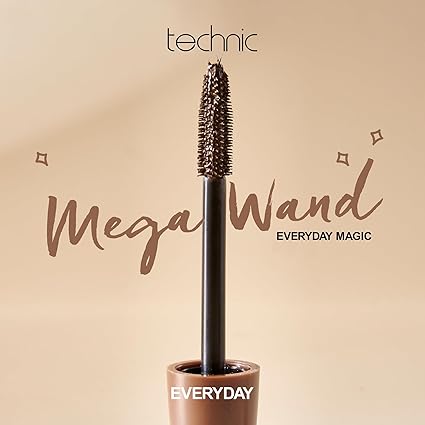 Madam Wellness Technic Mega Lash Brown Mascara, 12ml | Vegan, Hard-Wearing & Smudge-Proof Formula | Lash-Building Volume for Glamorous Look | Suitable for All Skin Types, Enriched with Conditioning Ingredients Secondary image
