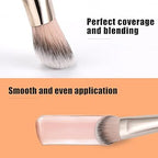 Madam Wellness TEOYALL Flat Angled Makeup Brush Set – Flawless Foundation, Under Eye Concealer, & Bronzer Brushes | Versatile Tools for Liquid, Cream, & Powder Application | Perfect for Seamless Coverage & Precision Blending - Makeup Brush Set - British D'sire