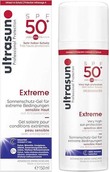 Madam Wellness Ultrasun Extreme SPF50+ Sun Lotion – 150ml High - Protection Formula for Very Sensitive Skin | Broad Spectrum UVA/UVB Defense | Non - Greasy, Water - Resistant Lotion with Long - Lasting Hydration & Antioxidants - Sunscreen - British D'sire