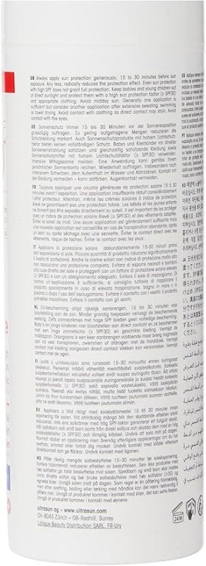 Madam Wellness Ultrasun Extreme SPF50+ Sun Lotion – 150ml High - Protection Formula for Very Sensitive Skin | Broad Spectrum UVA/UVB Defense | Non - Greasy, Water - Resistant Lotion with Long - Lasting Hydration & Antioxidants - Sunscreen - British D'sire
