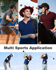 Maia 33,000ft Men’s Moisture - Wicking Golf Polo Shirt – Short Sleeve Quick - Dry Performance T-Shirt for Outdoor Sports, Tennis, and Work | Breathable and Comfortable Athletic Wear for Active Men - Polo Shirt Short Sleeve - British D'sire