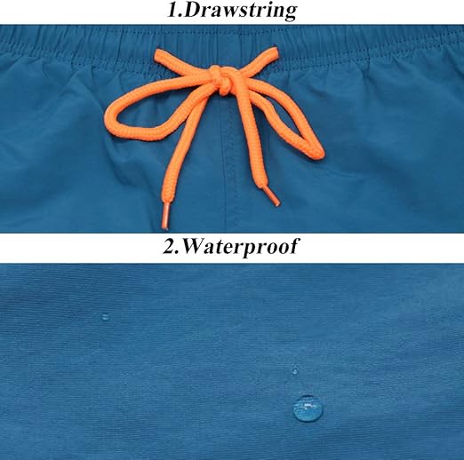 Maia Men’s Waterproof Quick Dry Swim Trunks – Surfing Board Shorts Beach Pants for Swimming | Lightweight and Comfortable Activewear for Summer Activities and Water Sports - Beach Pants - British D'sire