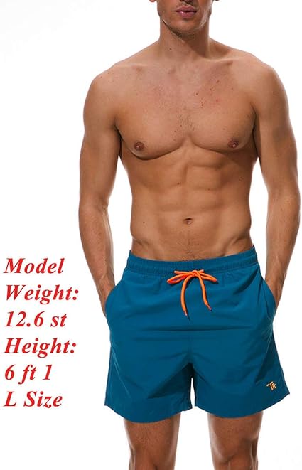 Maia Men’s Waterproof Quick Dry Swim Trunks – Surfing Board Shorts Beach Pants for Swimming | Lightweight and Comfortable Activewear for Summer Activities and Water Sports - Beach Pants - British D'sire