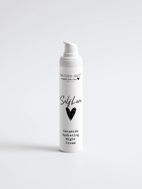 Maiden Art - Ceramide Hydrating Night Cream - Deeply Moisturizing Overnight Skincare | With Aloe Juice, Jojoba Oil, Shea Butter,Hyaluronic Acid - For deep hydration, skin barrier support, Youthful glowing skin - ceramide night cream - British D'sire