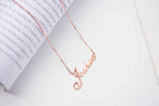 Maiden Art - Custom Diamond Necklace – 18k Gold, Silver, or Rose Gold | 925 Silver Pendant-14-24 Inches– A Timeless, Thoughtful Gift for Loved Ones - necklace - British D'sire