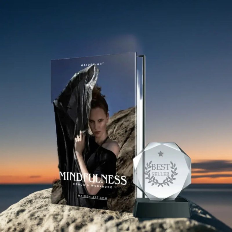Maiden Art - Mindfulness eBook + Workbook: Your Guide to Inner Peace – 77 Pages of Mindfulness Techniques for Beginners & Beyond, Instant File Download, Includes Bonus Mindfulness Journal - e-book - British D'sire
