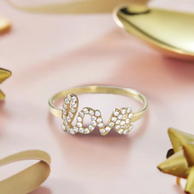 Maiden Art - Personalized Swarovski Stone Ring – Custom Name Ring in S925 Sterling Silver Swarovski Stone - 18k Gold, Silver, Rose Gold – Timeless, Handcrafted - Perfect Gift for Loved Ones - ring - British D'sire