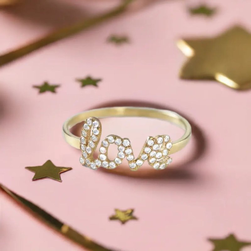 Maiden Art - Personalized Swarovski Stone Ring – Custom Name Ring in S925 Sterling Silver Swarovski Stone - 18k Gold, Silver, Rose Gold – Timeless, Handcrafted - Perfect Gift for Loved Ones - ring - British D'sire