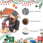 Makone Boys Hat Scarf and Gloves Set, Kids Winter Hat Scarf Gloves Set,for Girls Boys Warm Knitted Beanie Hats Snood Scarf and Gloves for Children - British D'sire