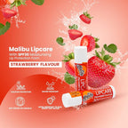 Malibu Lipbalm with SPF30, Strawberry 4 ml - British D'sire