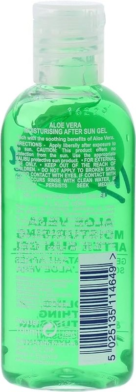 Malibu Sun After Sun Care, Cooling and Soothing Moisturising Gel, Aloe Vera, 100ml - British D'sire