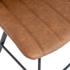 Malmo Tan Swivel Bar Stool for Home Interiors - Seating - British D'sire