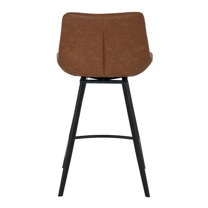 Malmo Tan Swivel Bar Stool for Home Interiors - Seating - British D'sire