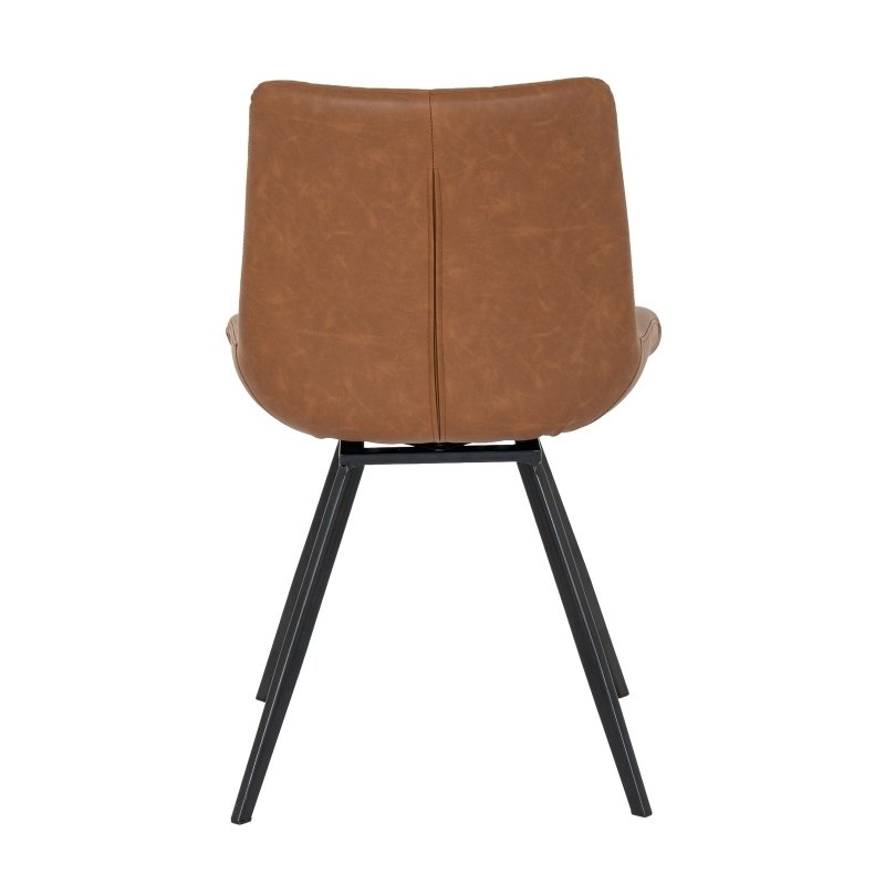 Malmo Tan Swivel Dining Chair - Chairs - British D'sire