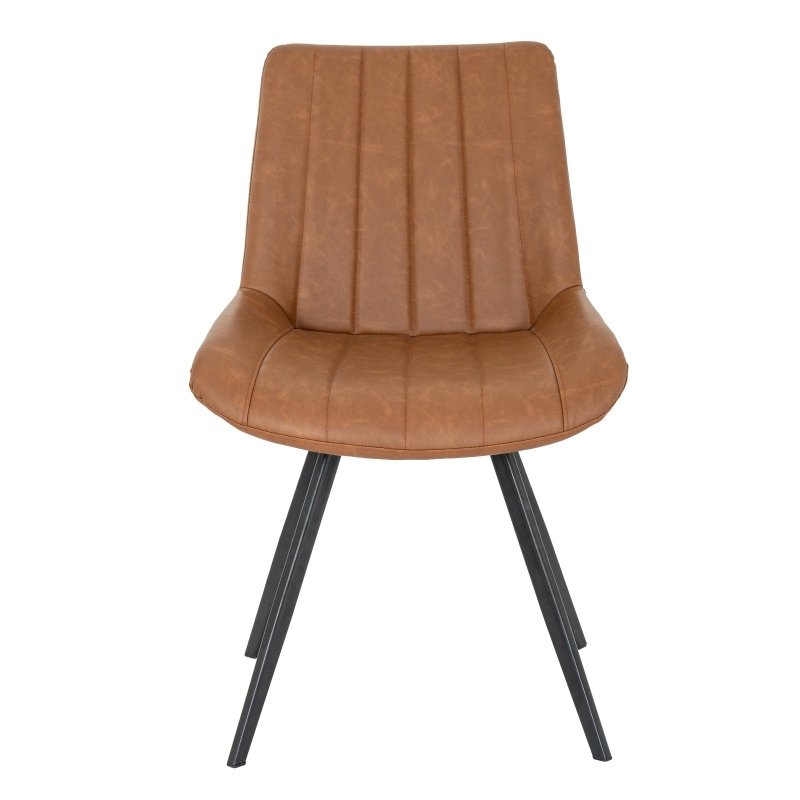 Malmo Tan Swivel Dining Chair - Chairs - British D'sire