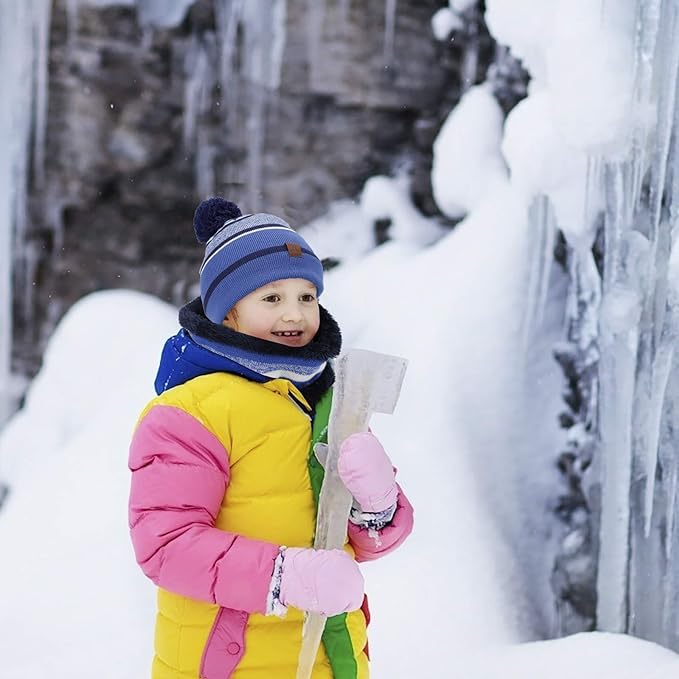 Maoxintek Kids Winter Beanie, Scarf & Gloves Set (3–6 yrs) Secondary image