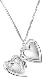 Mara Philip Jones Silver Plated Heart Locket - Necklaces & Pendants - British D'sire