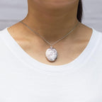 Mara Philip Jones Silver Plated Oval Locket - Necklaces & Pendants - British D'sire