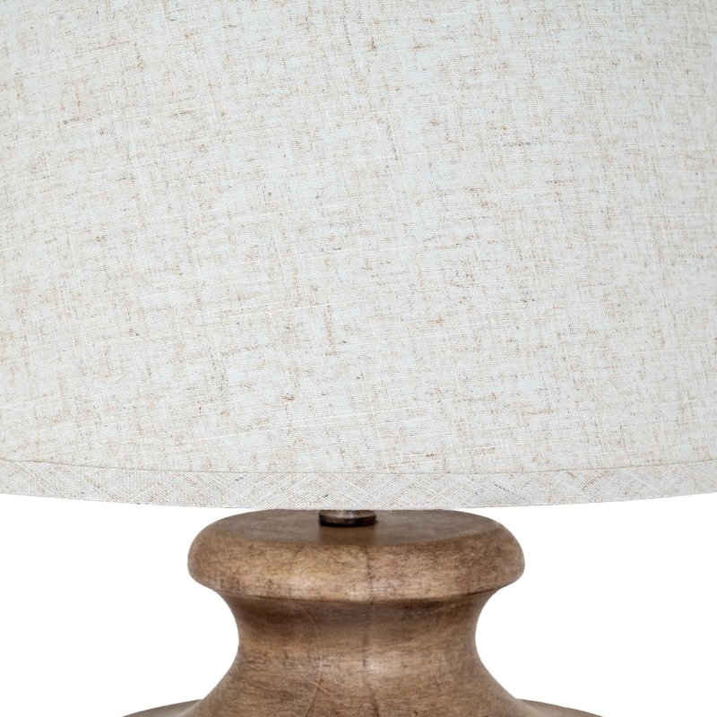 Marbelle Table Lamp With Edged Linen Shade - Lamps - British D'sire