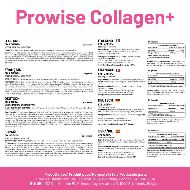 Marine Collagen+ 1200mg - 60 Capsules | UK Manufactured - Vitamins & Supplements - British D'sire