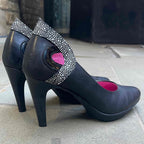 Maritus - black leather high heel - Chanii B