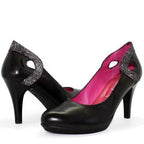 Maritus - black leather high heel - Heel Shoe - British D'sire