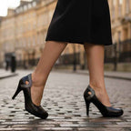 Maritus - black leather high heel - Heel Shoe - British D'sire