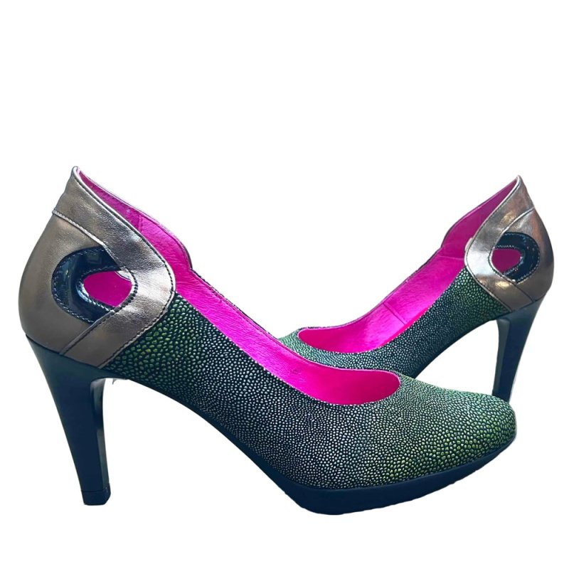 Maritus - green stingray high heel - Heel Shoe - British D'sire