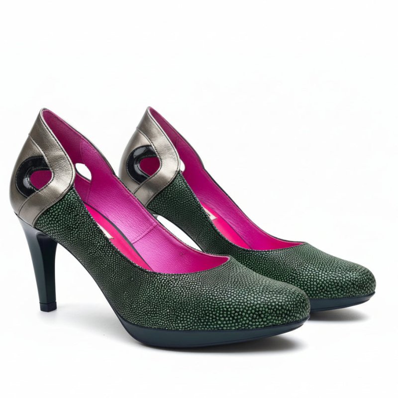 Maritus - green stingray high heel - Heel Shoe - British D'sire
