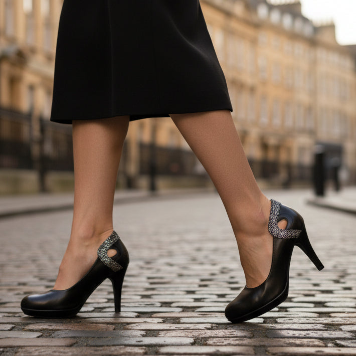 Maritus - black leather high heel - Chanii B