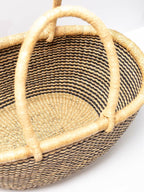 Market Black/Natural Stripe Basket - basket - British D'sire