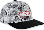 Marvel Baseball Cap for Boys and Teenagers One Size Adjustable Strap Boys Hat Summer Holiday Accessories Lightweight Breathable Sun Hat Gifts for Boys Black/White - British D'sire