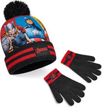 Marvel Beanie Hat Scarf and Gloves Set Kids - Avengers 2 or 3 Piece Winter Set - Spiderman Gifts for Boys - Kids Beanie & Hat - British D'sire