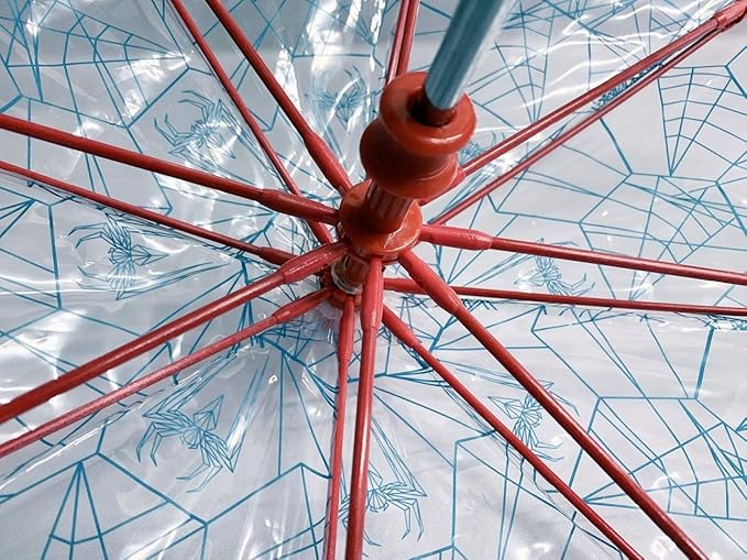 Marvel Spiderman Umbrella Kids Childrens Transparent POE Dome Umbrella Secondary image