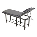 Massage Bed for Physical Therapy Spa Facial with Adjustable Backrest, Black - Massage Bed - British D'sire