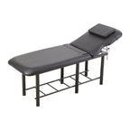 Massage Bed for Physical Therapy Spa Facial with Adjustable Backrest, Black - Massage Bed - British D'sire