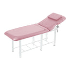 Massage Bed for Physical Therapy Spa Facial with Adjustable Backrest, Pink - Massage Bed - British D'sire