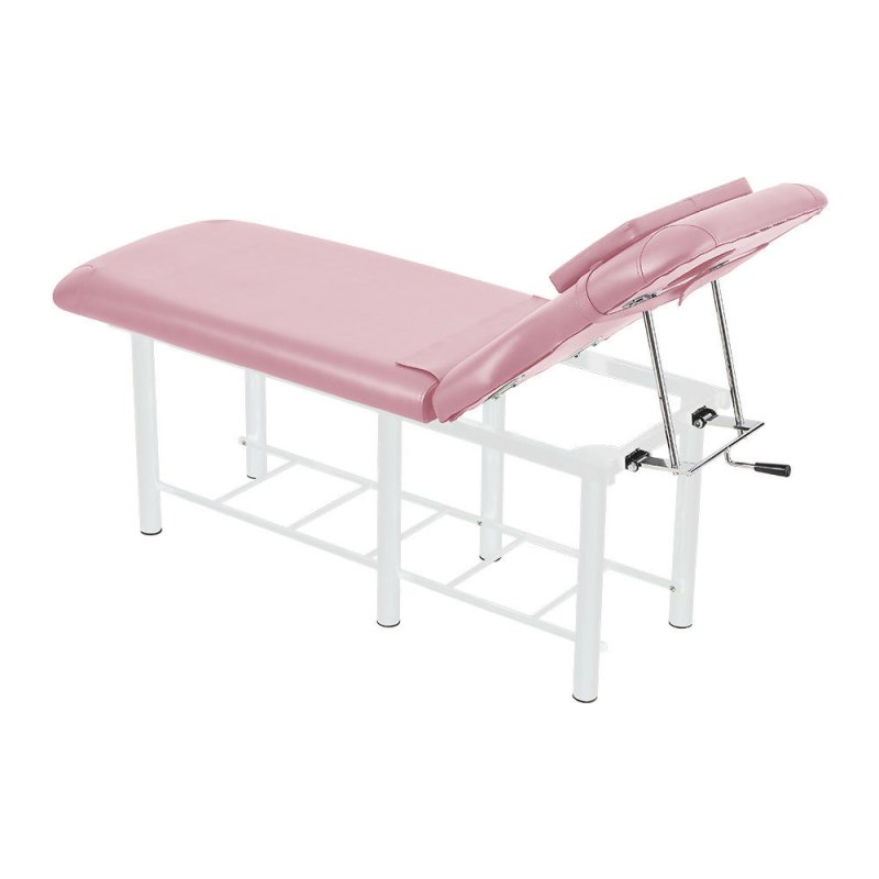 Massage Bed for Physical Therapy Spa Facial with Adjustable Backrest, Pink - Massage Bed - British D'sire